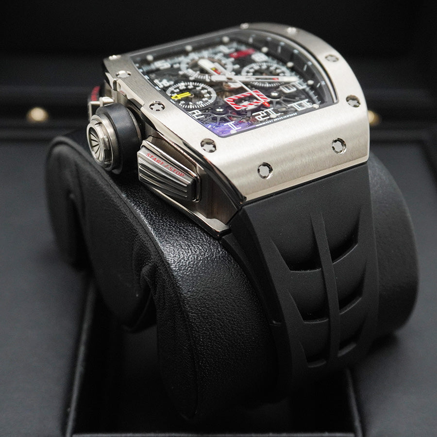 Richard Mille Chronograph RM11-FM Felipe Massa White Gold 50mm Openworked Dial