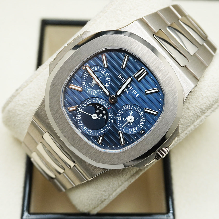 Patek Philippe Extra-Thin Nautilus Grand Complications Perpetual Calendar 40mm 5740/1G Blue Dial