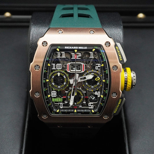 Richard Mille Chronograph RM11-03 Rose Gold 50mm Openworked Dial Pre-Owned