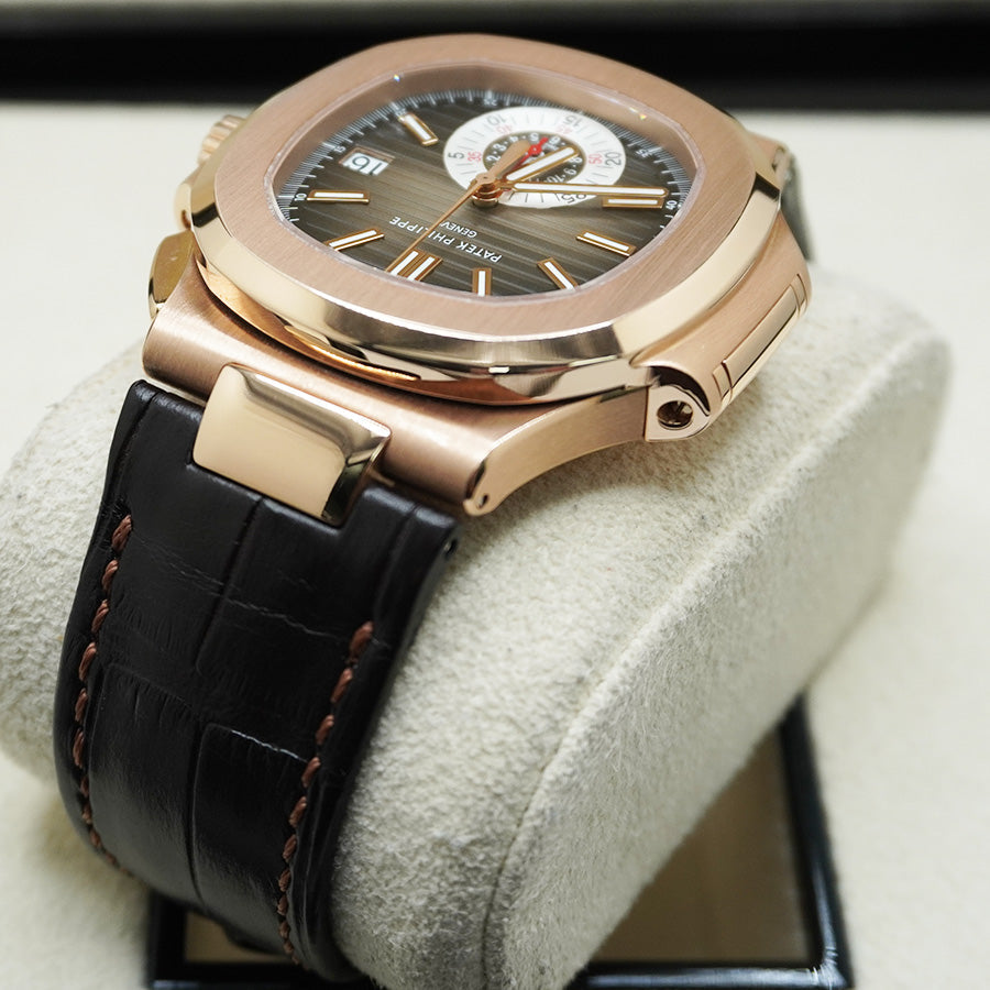 Patek Philippe Nautilus Chronograph 40mm 5980R Brown Dial Pre-Owned