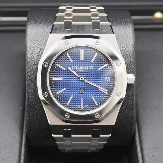 Audemars Piguet Limited Edition Royal Oak Extra-Thin 39mm 15202IP Smoked Blue Dial