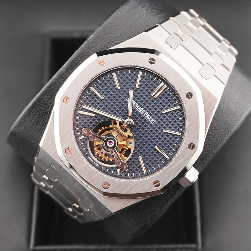 Audemars Piguet Royal Oak Extra-Thin Tourbillon 41mm 26510ST Blue Dial Pre-Owned