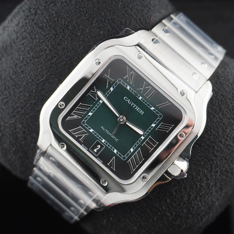 Cartier Santos 40mm Large Model WSSA0062 Green Dial