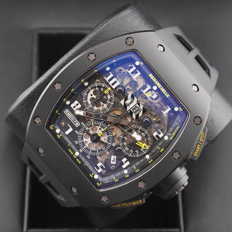 Richard Mille Chronograph RM11-FM Yellow Flash Limited 50 Pieces 50mm Openworked Dial Pre-Owned