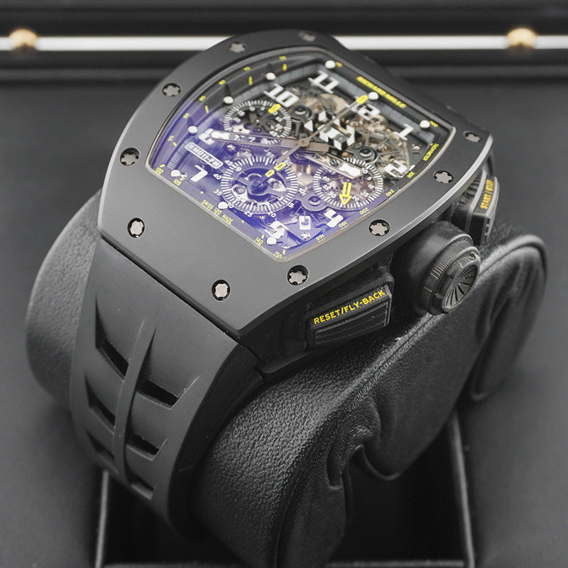 Richard Mille Chronograph RM11-FM Yellow Flash Limited 50 Pieces 50mm Openworked Dial Pre-Owned