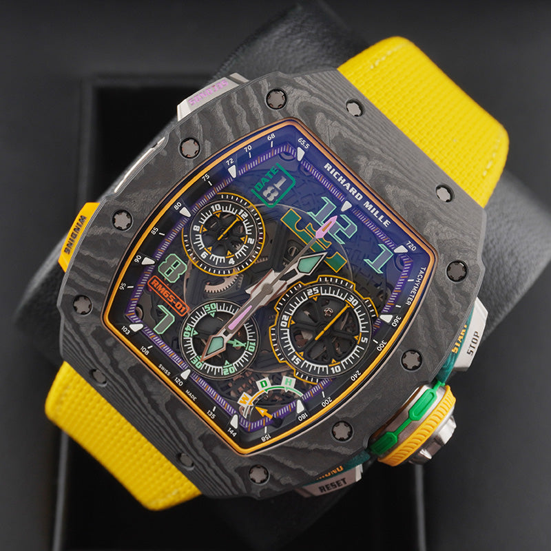 Richard Mille RM65-01 Lebron James Automatic Winding Split Chronograph Openworked Dial