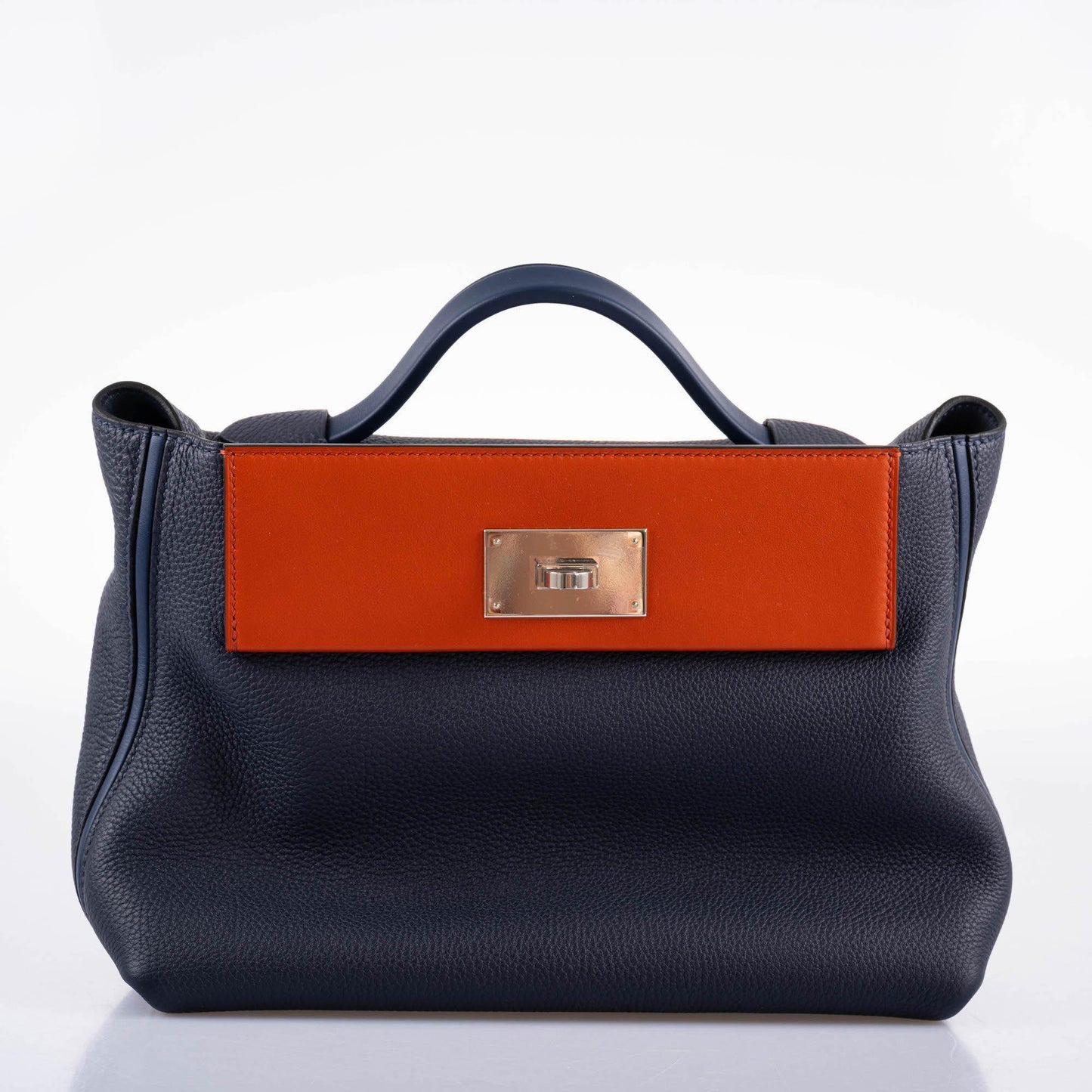 Hermès 24/24 29 Blue Nuit Togo and Matte Alligator Palladium Hardware - 2020, Y