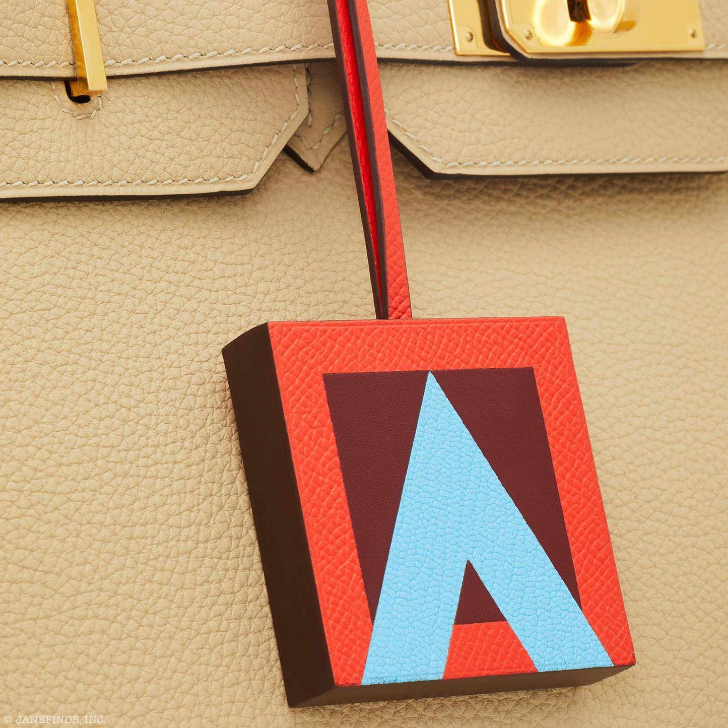 Hermès "A" Lettre au Carre A charm