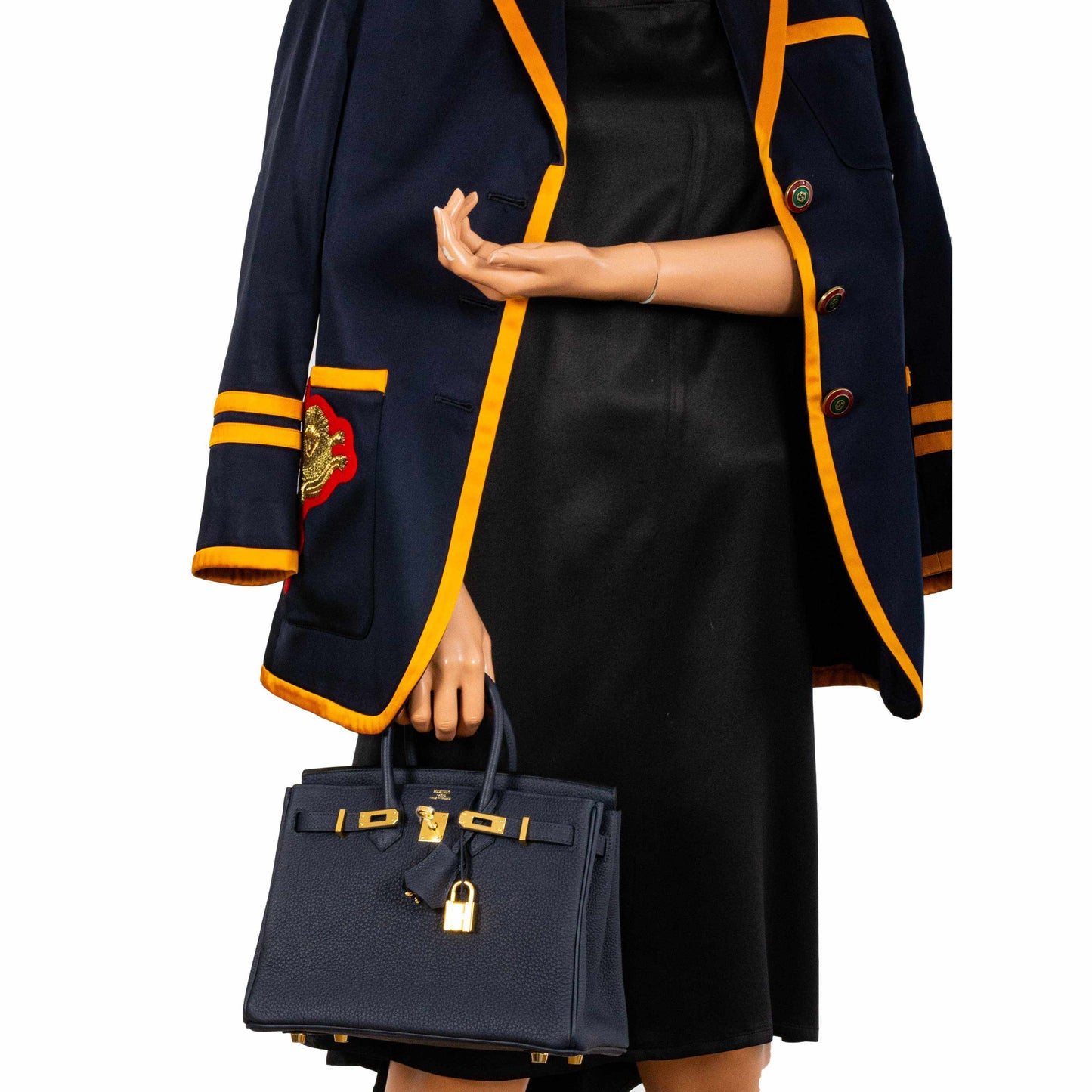 Hermès Birkin 25 Bleu Nuit Togo Gold Hardware - 2019, D