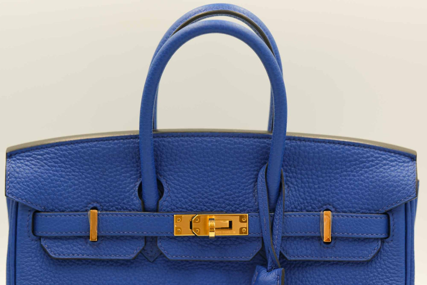 Hermès Birkin 25 Bleu Royal Clemence Gold Hardware