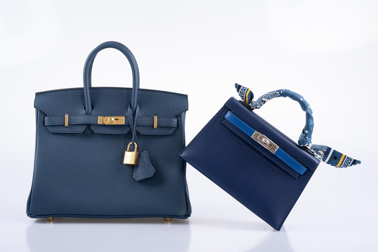 Hermès Birkin 25 Bleu de Prusse Togo Gold Hardware