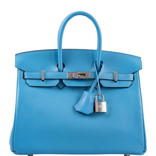Hermès Birkin 25 Bleu du Nord Swift Palladium Hardware