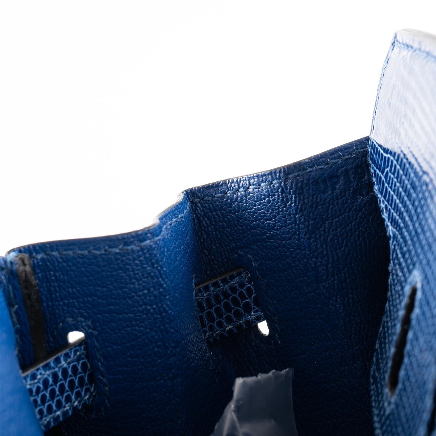 Hermès Birkin 25 Blue Sapphire Niloticus Lizard Palladium Hardware