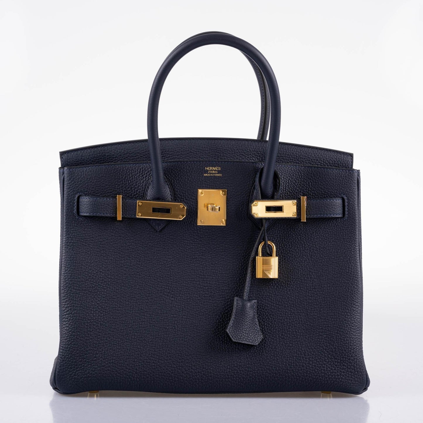 Hermès Birkin 30 Bleu (Blue) Nuit Togo with Gold Hardware - 2021, Z