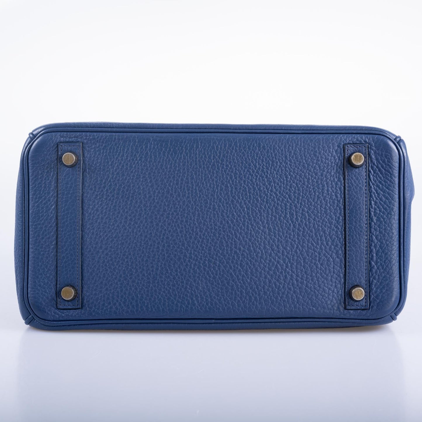 Hermès Birkin 30 Blue De Galice Clemence with Gold Hardware