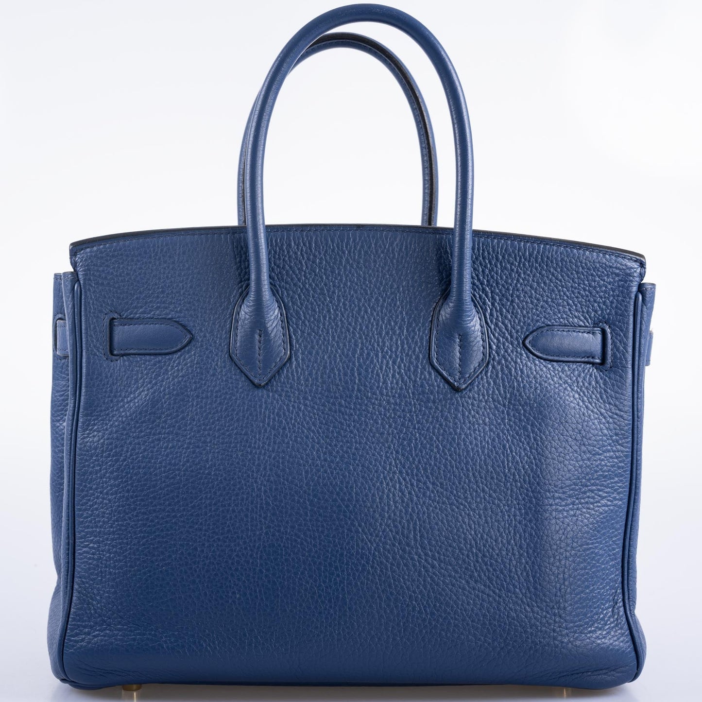 Hermès Birkin 30 Blue De Galice Clemence with Gold Hardware