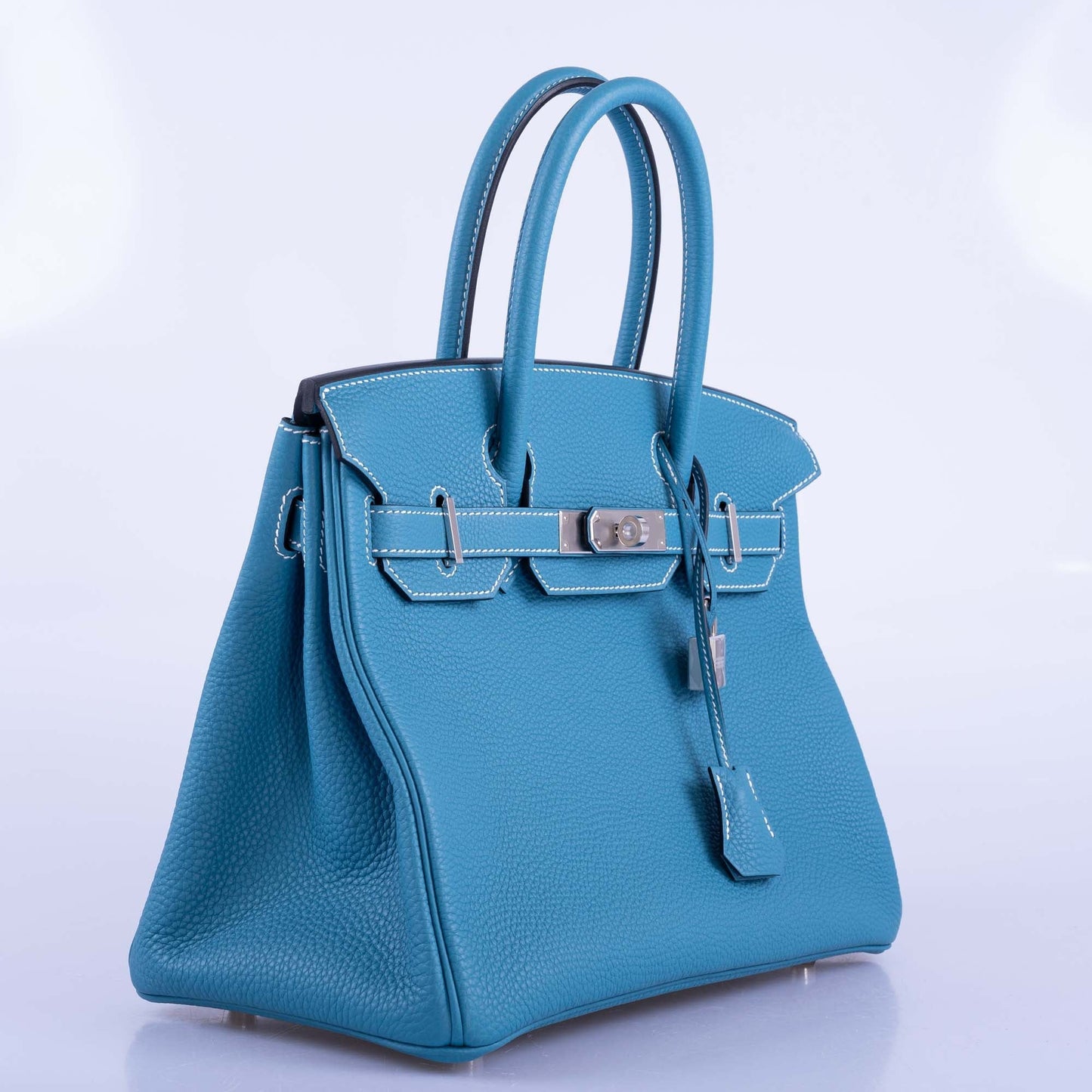 Hermès Birkin 30 Blue Jean Togo Palladium Hardware