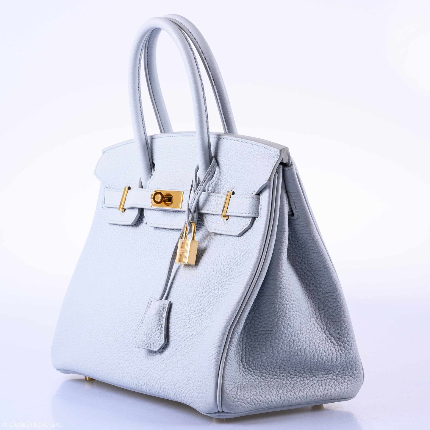 Hermès Birkin 30 Blue Pale Togo Gold Hardware - T