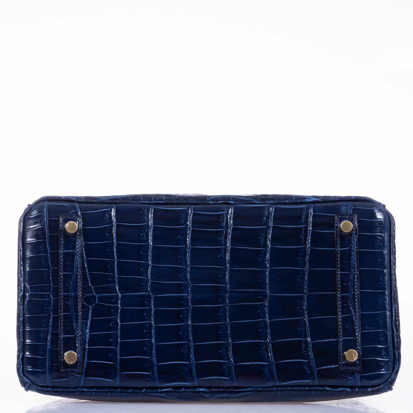 Hermès Birkin 30 Blue Saphir Semi-Matte Niloticus Crocodile Gold Hardware