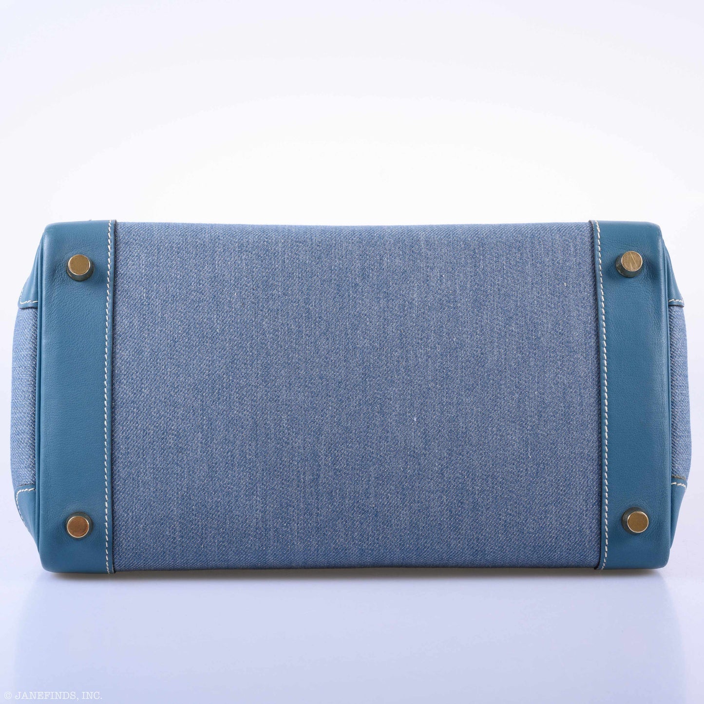 Hermès Birkin 30 Denim & Blue Jean Gulliver Leather Gold Hardware - 1999, C Square