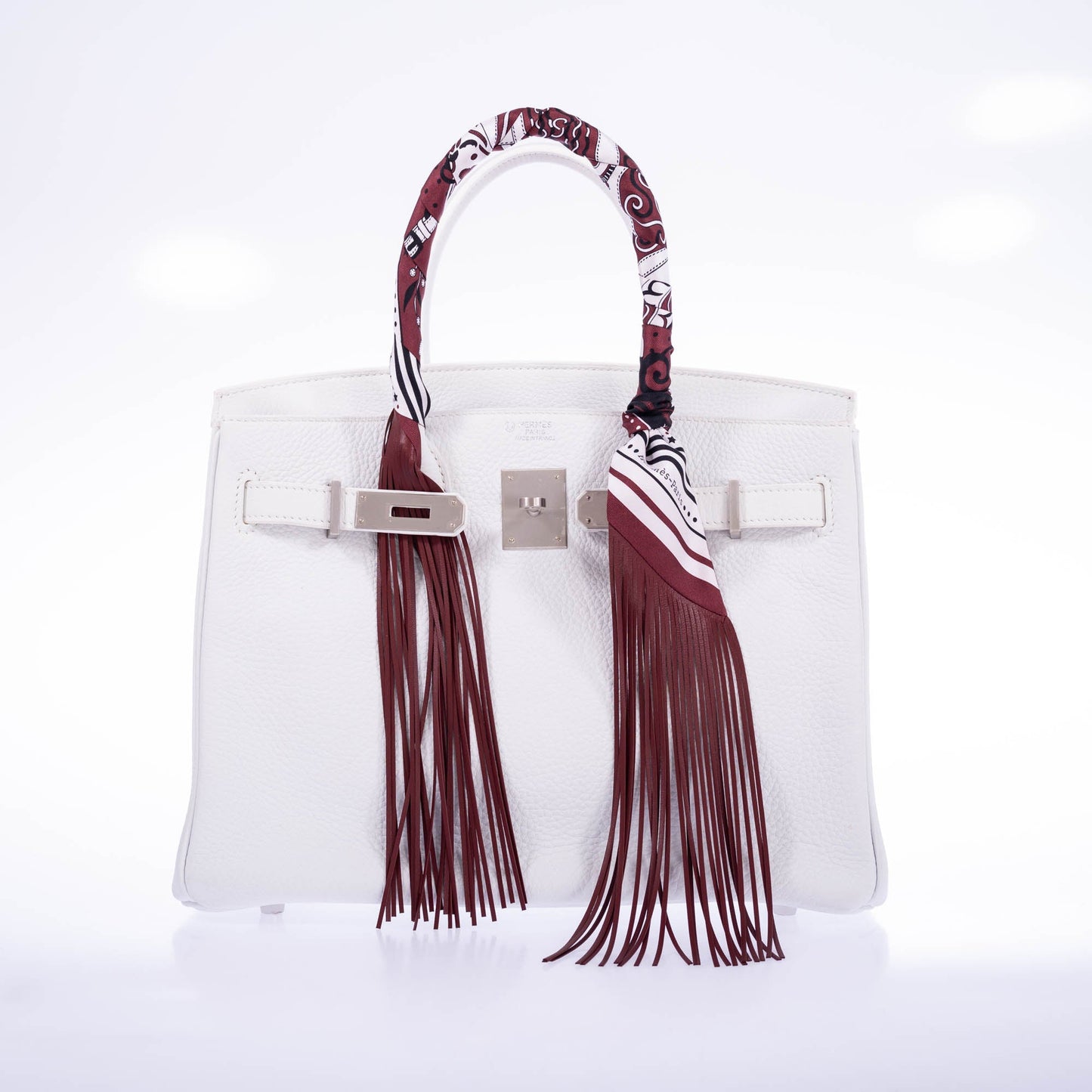 Hermès Birkin 30 HSS White Clemence Brushed Palladium Hardware