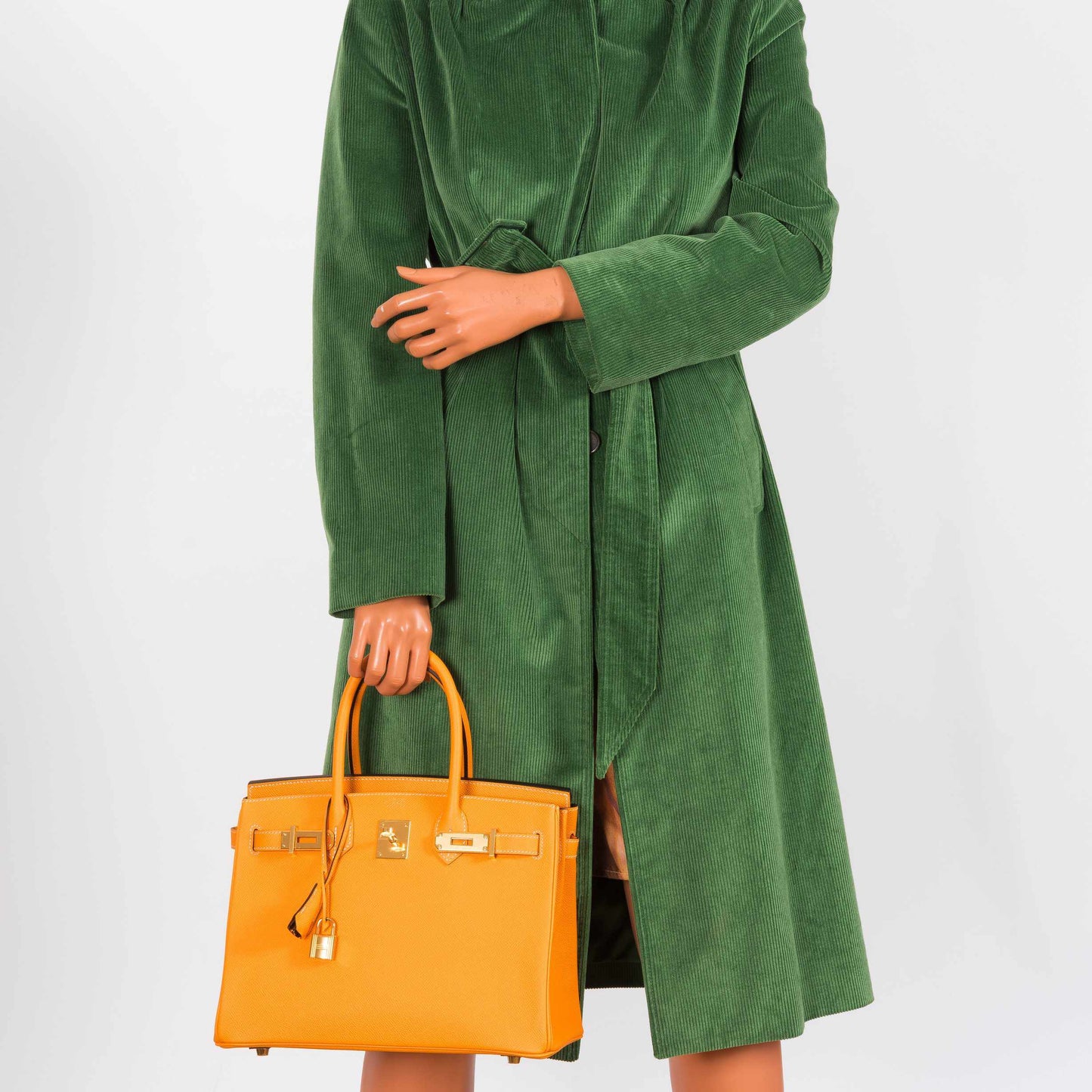 Hermès Birkin 30 Jaune D'Or & Blue Marine Epsom Palladium Hardware