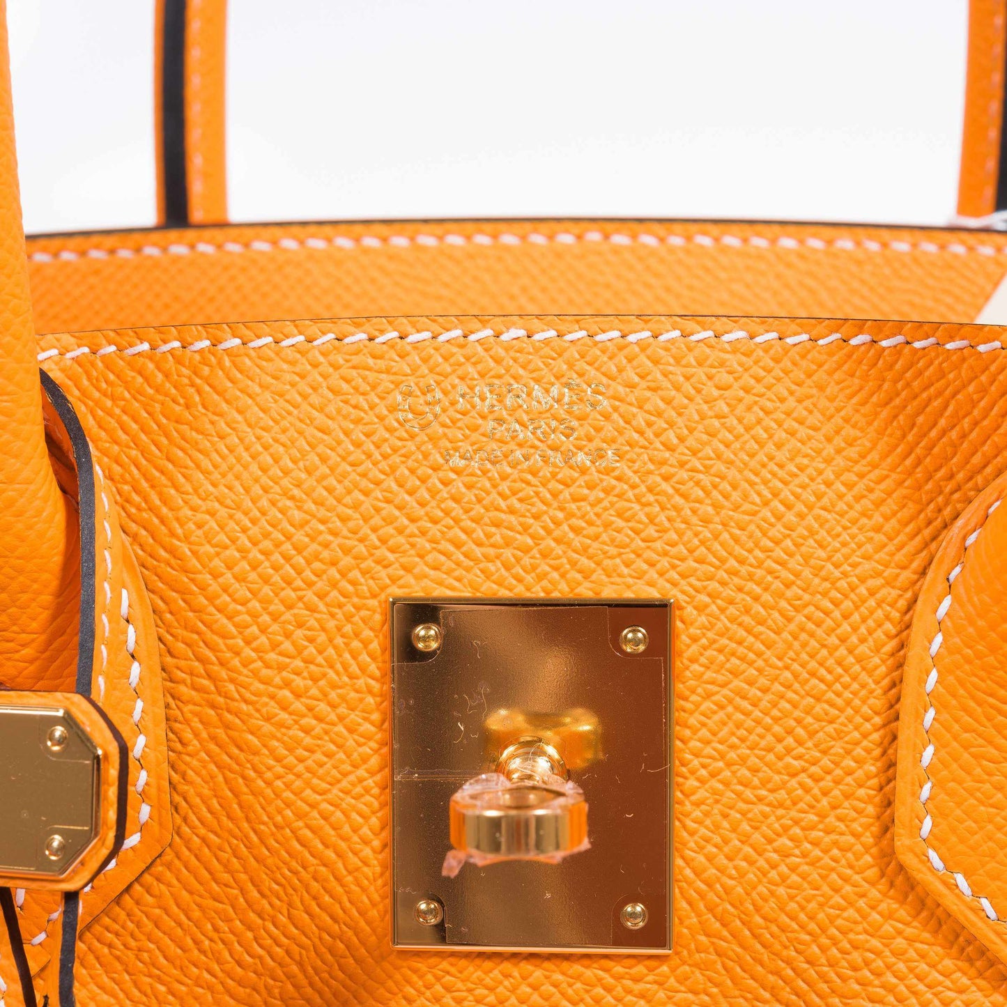 Hermès Birkin 30 Jaune D'Or & Blue Marine Epsom Palladium Hardware