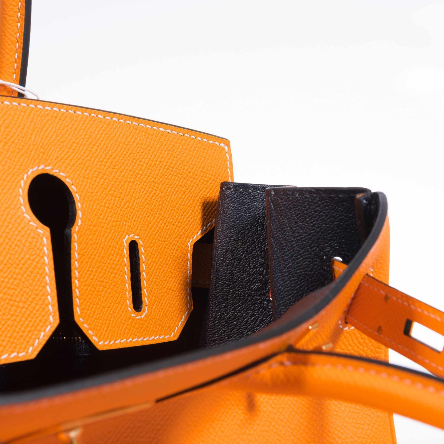 Hermès Birkin 30 Jaune D'Or & Blue Marine Epsom Palladium Hardware