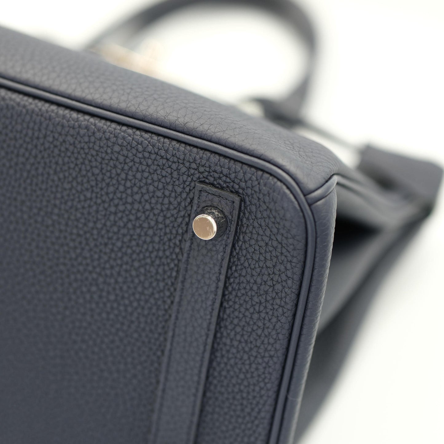 Hermès Birkin 30 Officier Bleu Nuit and Vert Cypress Togo Palladium Hardware