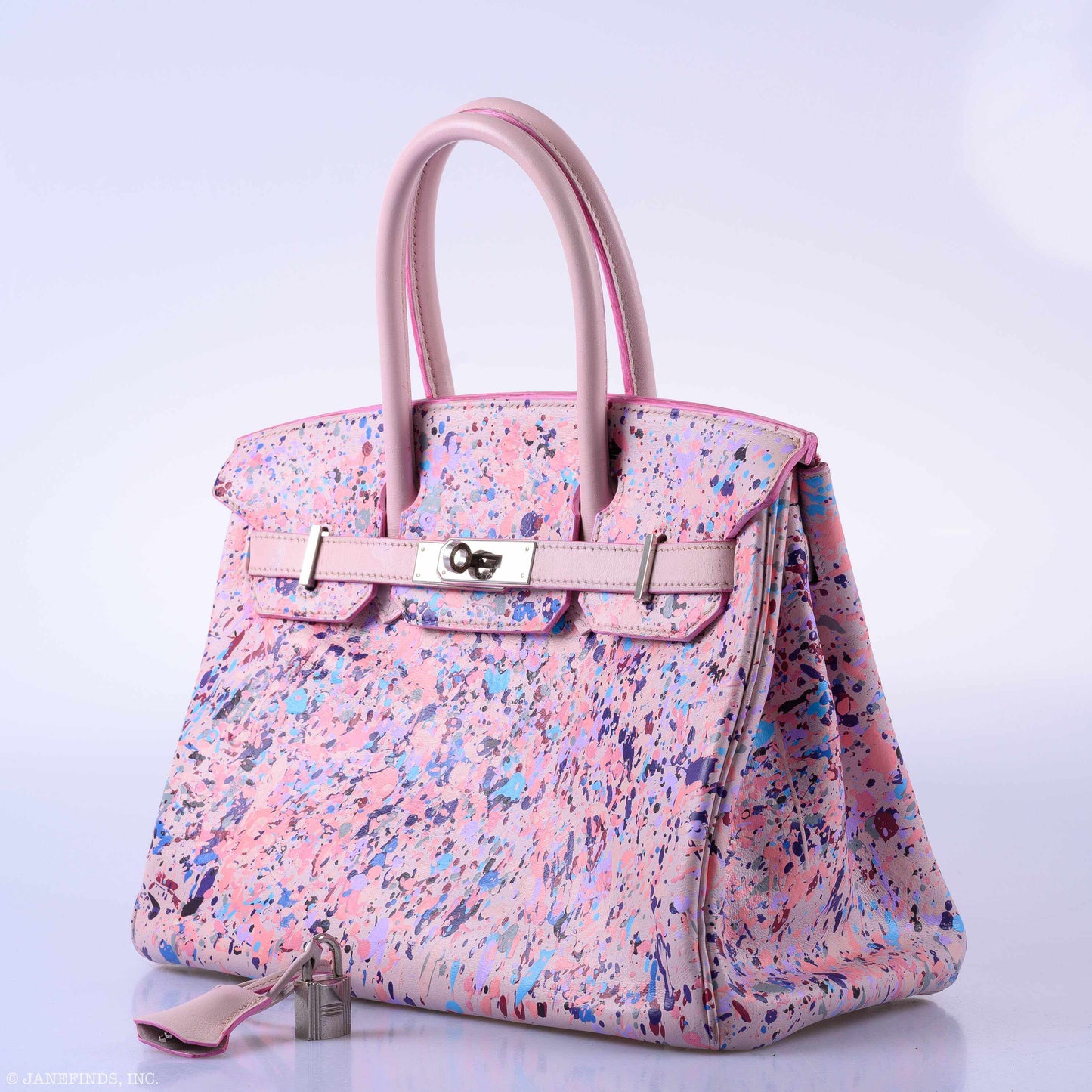 Hermès Birkin 30 "Rosé Spray" Rose Dragée Swift Palladium Hardware * JaneFinds Custom Shop