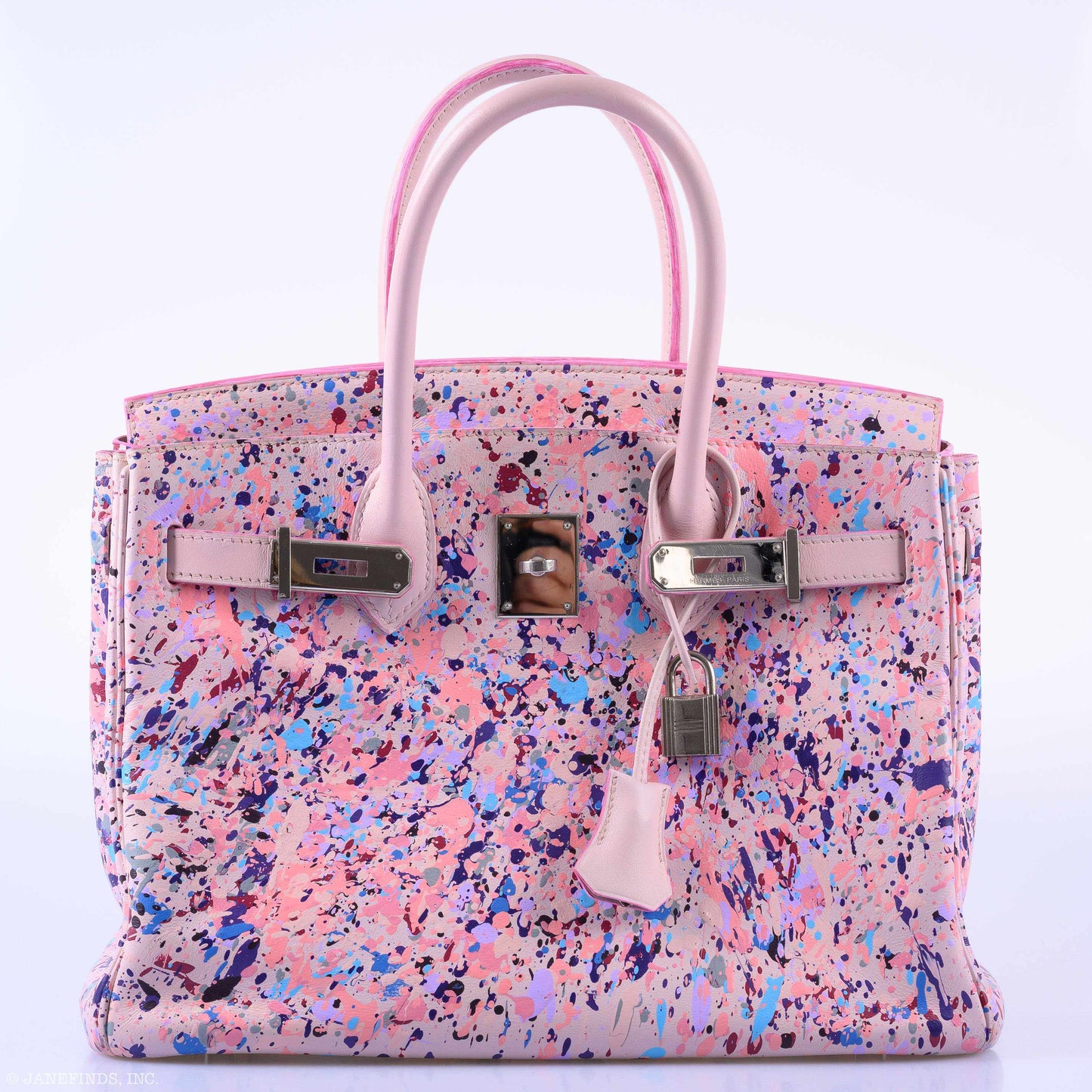Hermès Birkin 30 "Rosé Spray" Rose Dragée Swift Palladium Hardware * JaneFinds Custom Shop