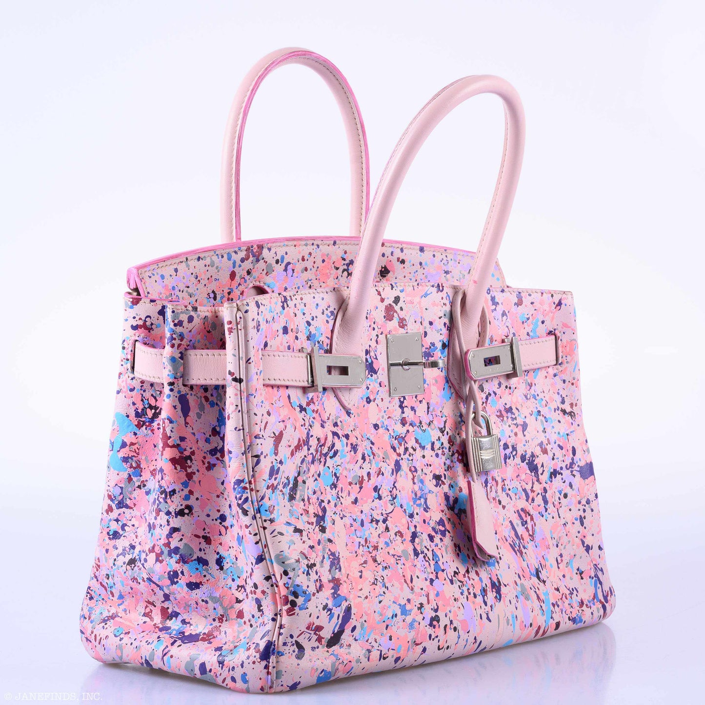 Hermès Birkin 30 "Rosé Spray" Rose Dragée Swift Palladium Hardware * JaneFinds Custom Shop