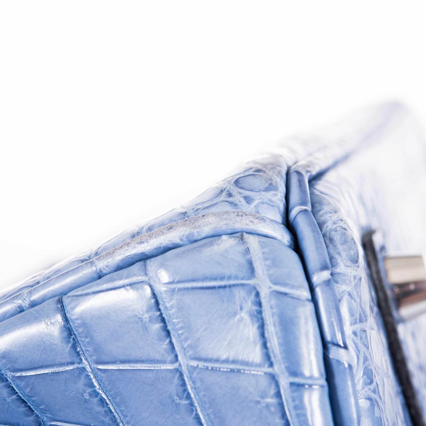 Hermès Birkin 35 Bleu Brighton Porosus Crocodile Palladium Hardware