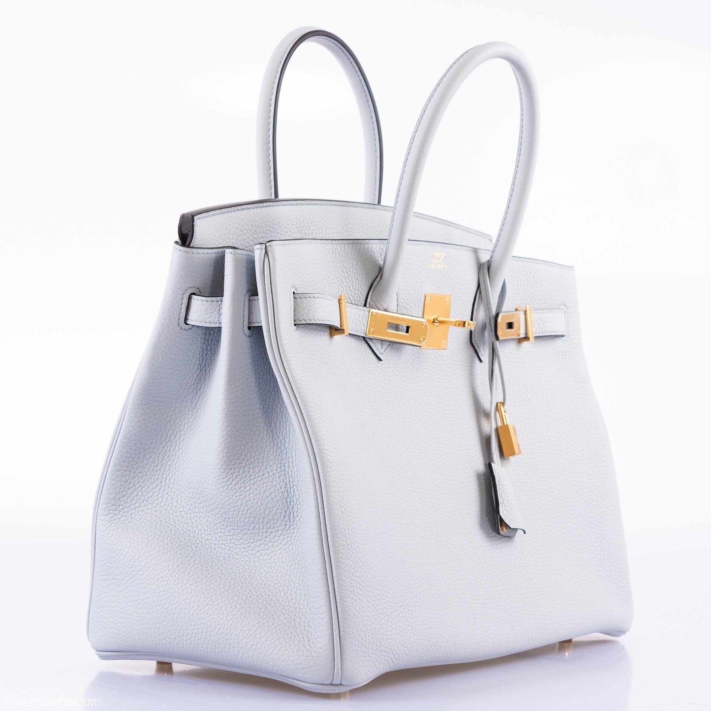 Hermès Birkin 35 Bleu Pale Togo Gold Hardware - Exquisite