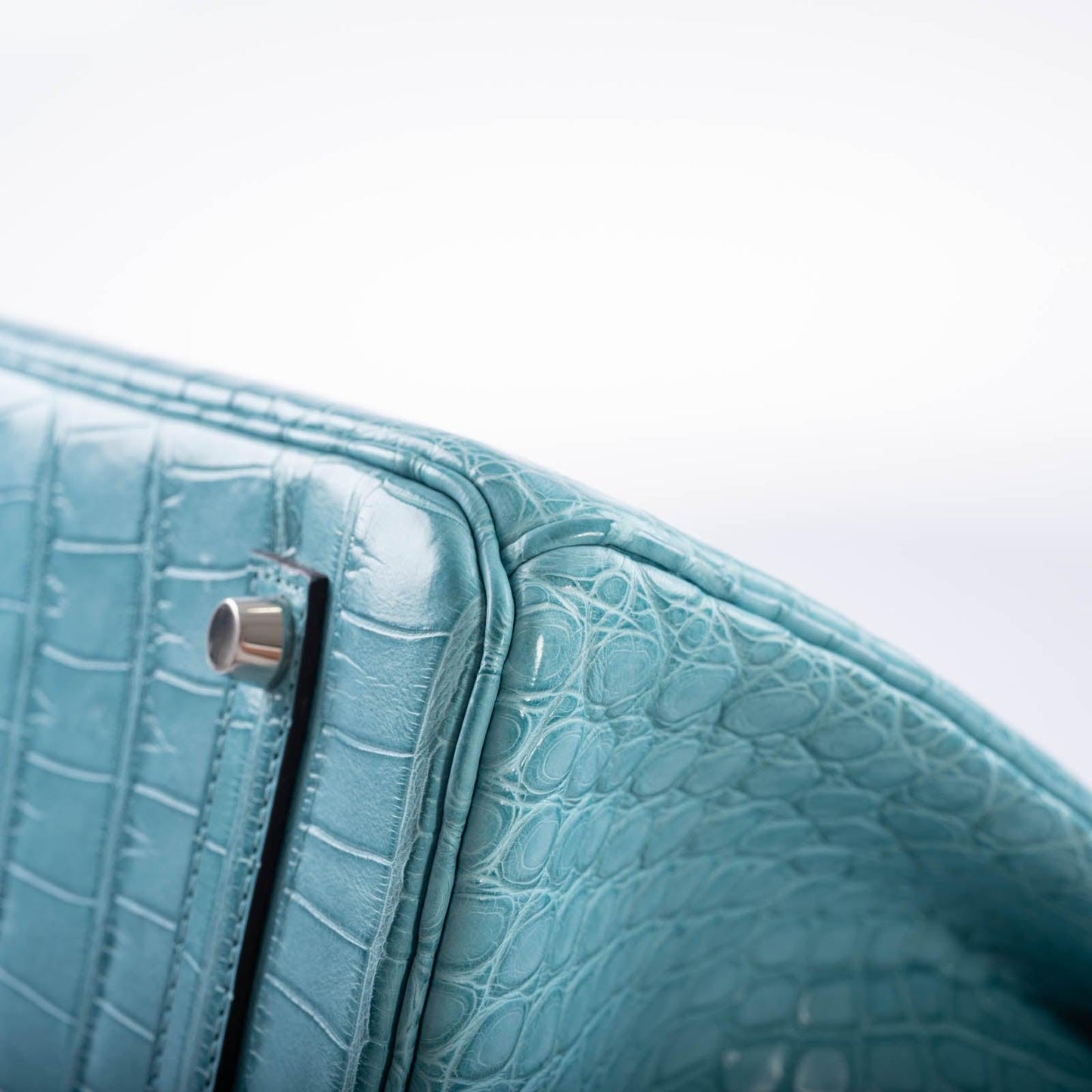 Hermès Birkin 35 Blue Atoll Matte Alligator Palladium Hardware