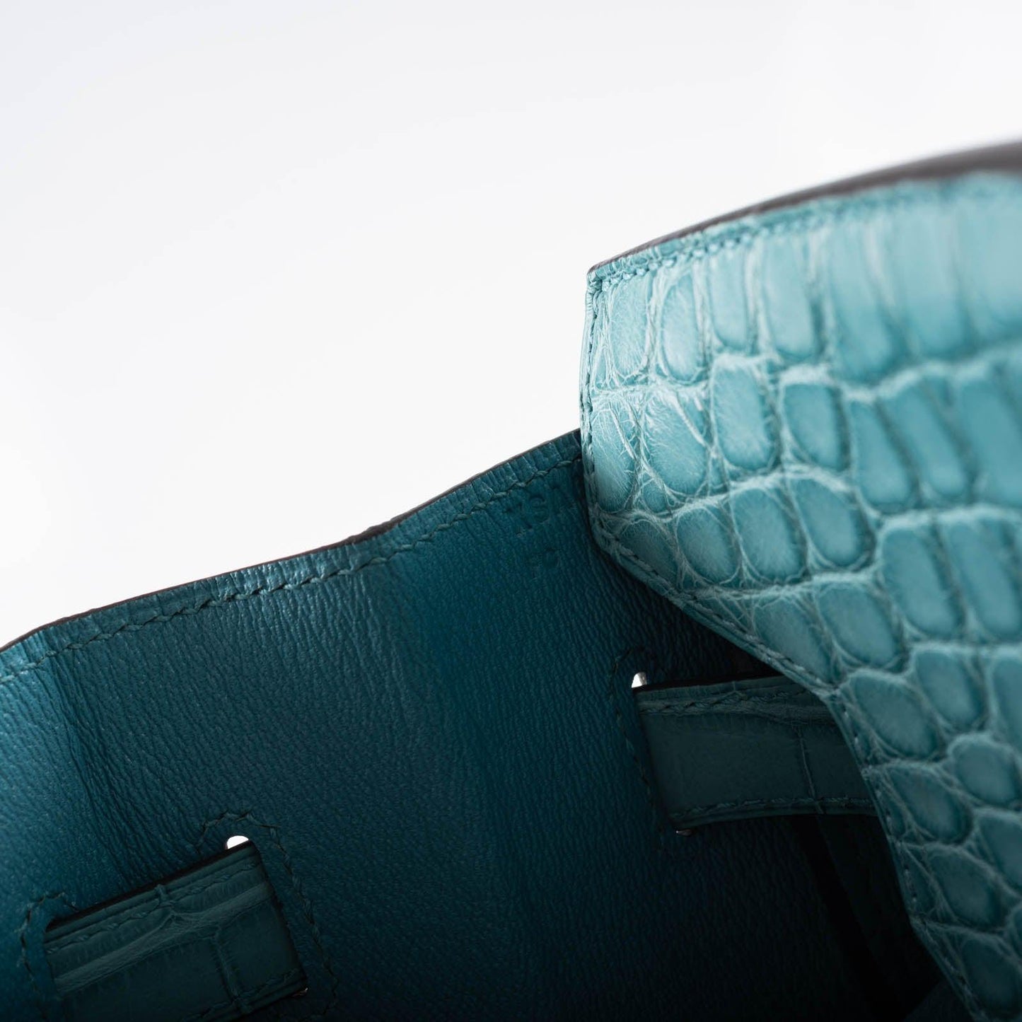 Hermès Birkin 35 Blue Atoll Matte Alligator Palladium Hardware