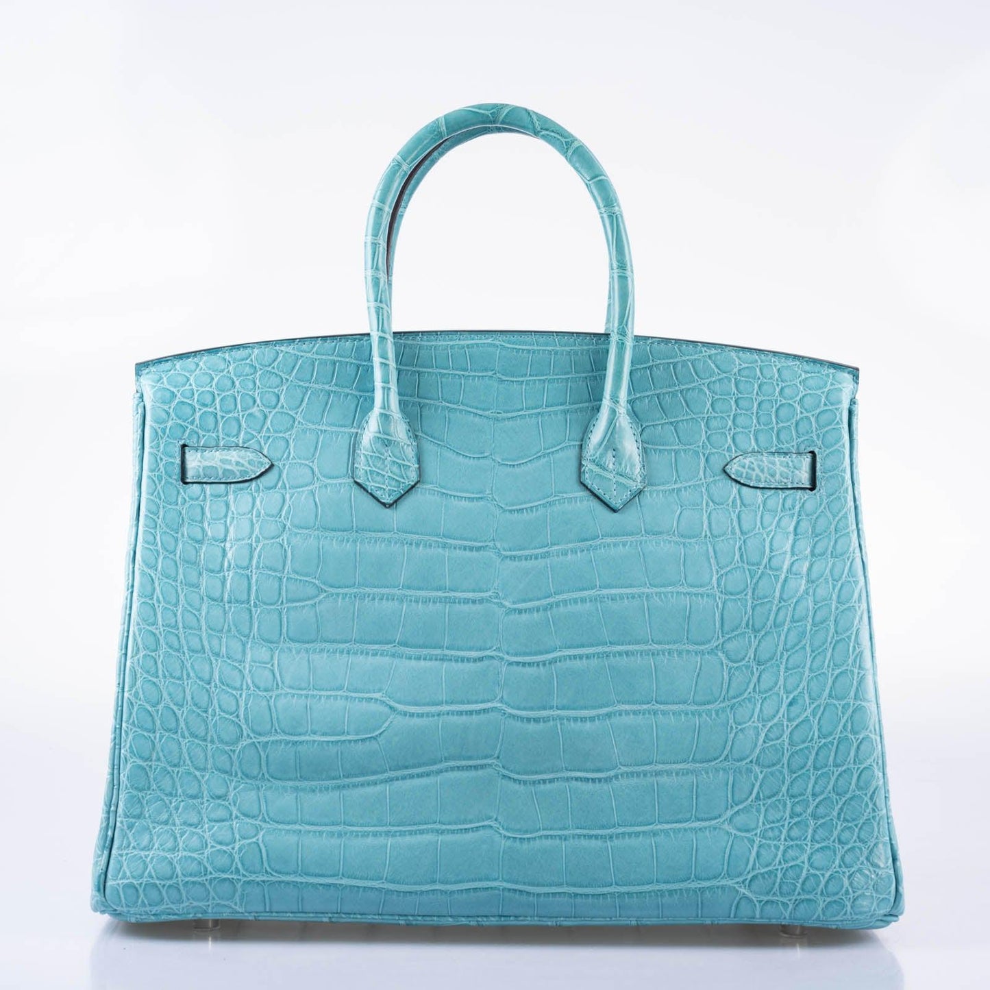 Hermès Birkin 35 Blue Atoll Matte Alligator Palladium Hardware