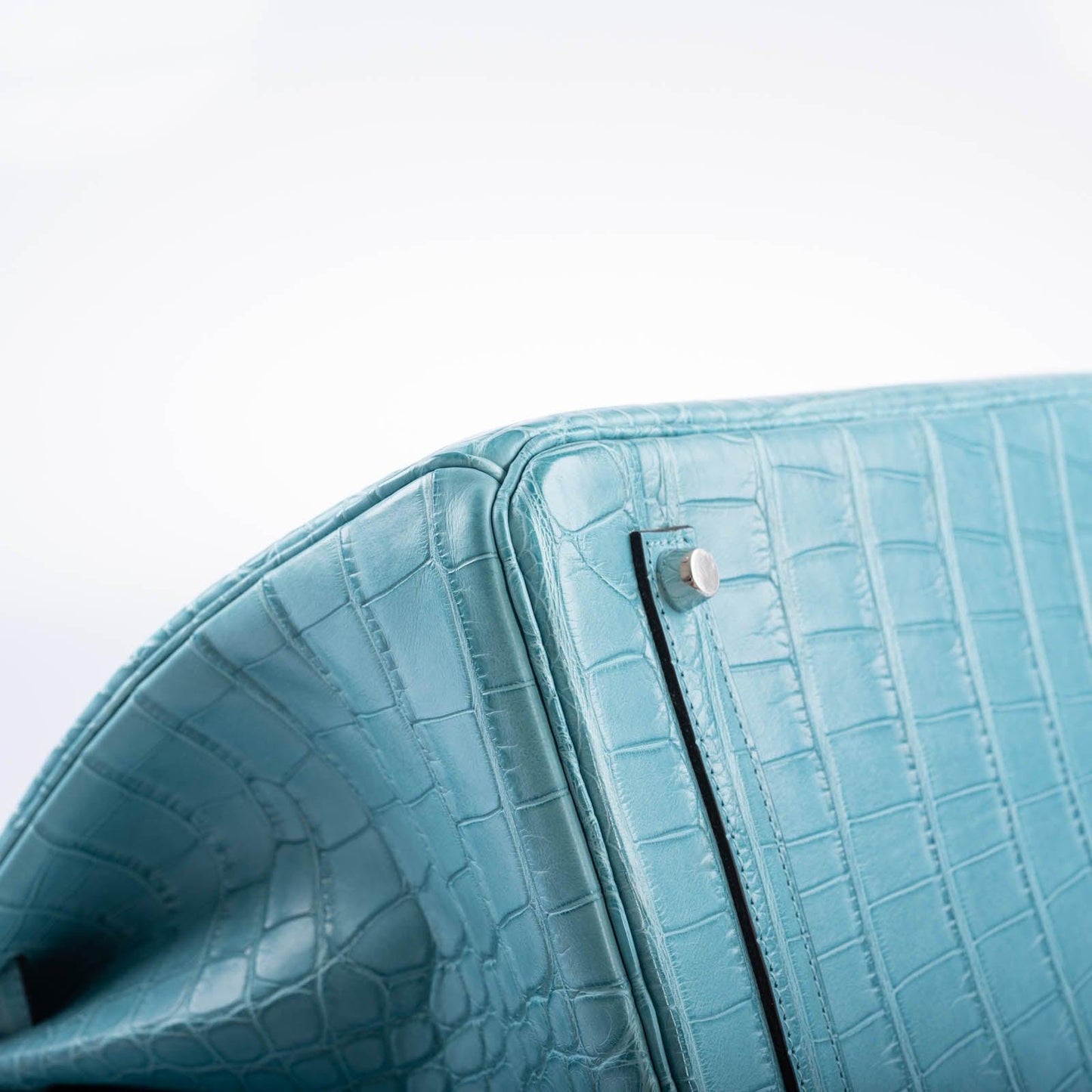 Hermès Birkin 35 Blue Atoll Matte Alligator Palladium Hardware