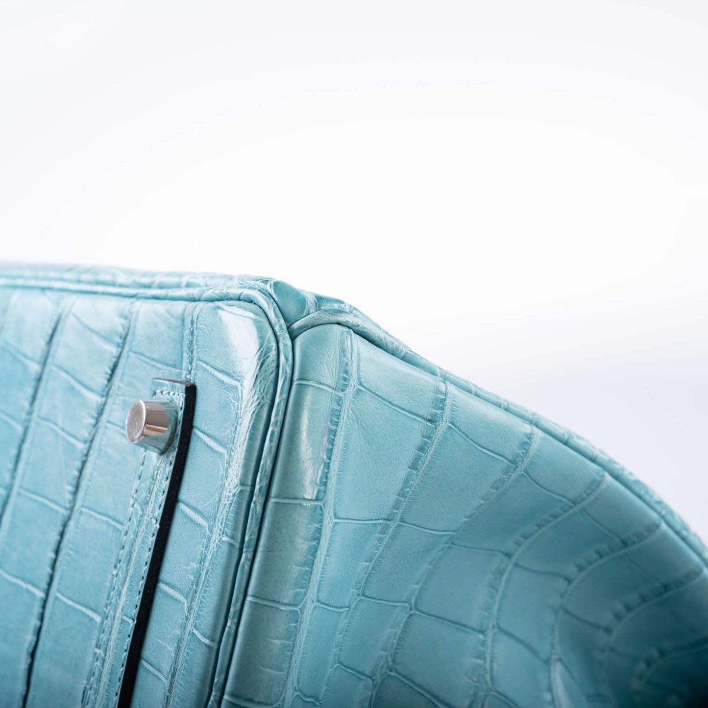 Hermès Birkin 35 Blue Atoll Matte Alligator Palladium Hardware