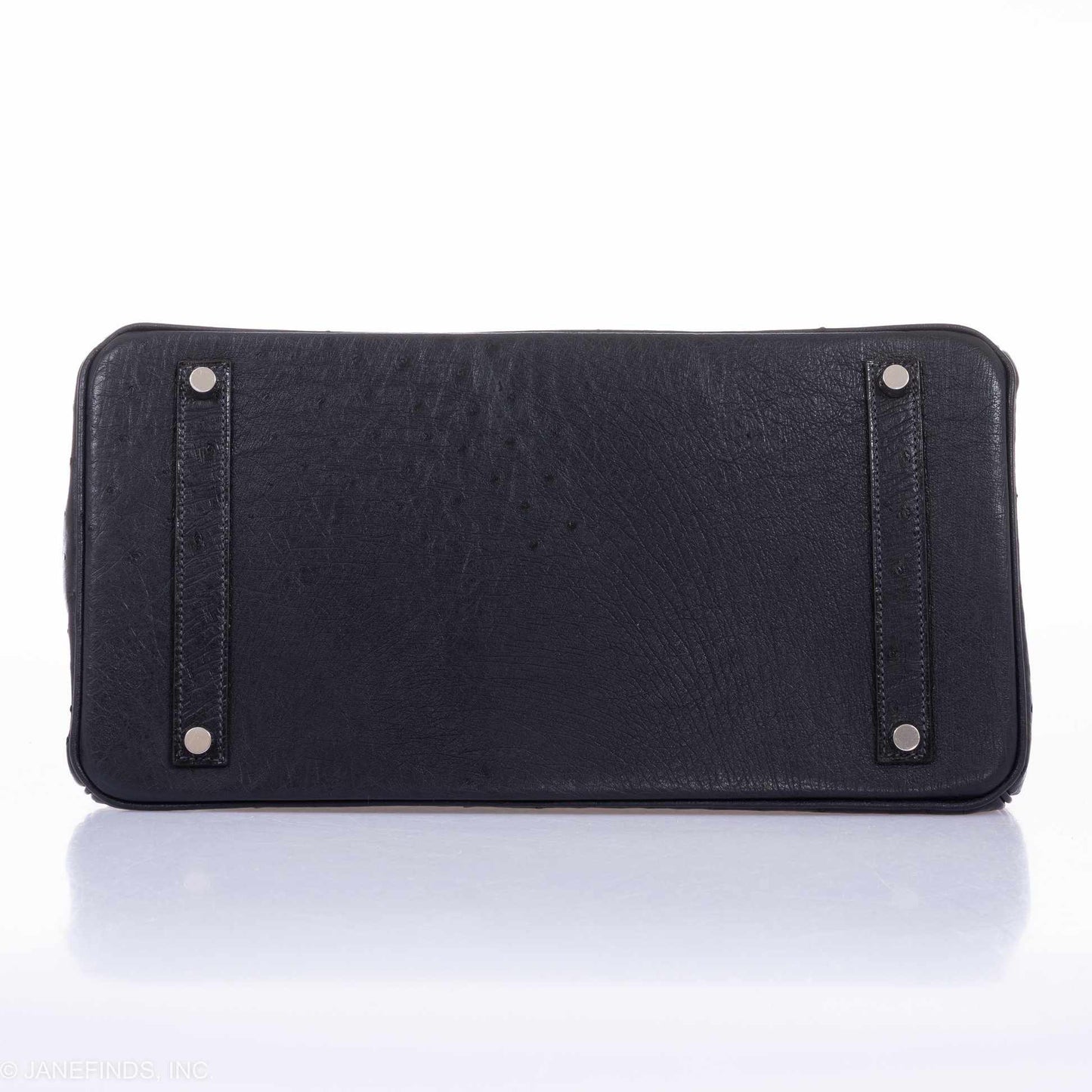 Hermès Birkin 35 Blue Indigo Ostrich Palladium Hardware