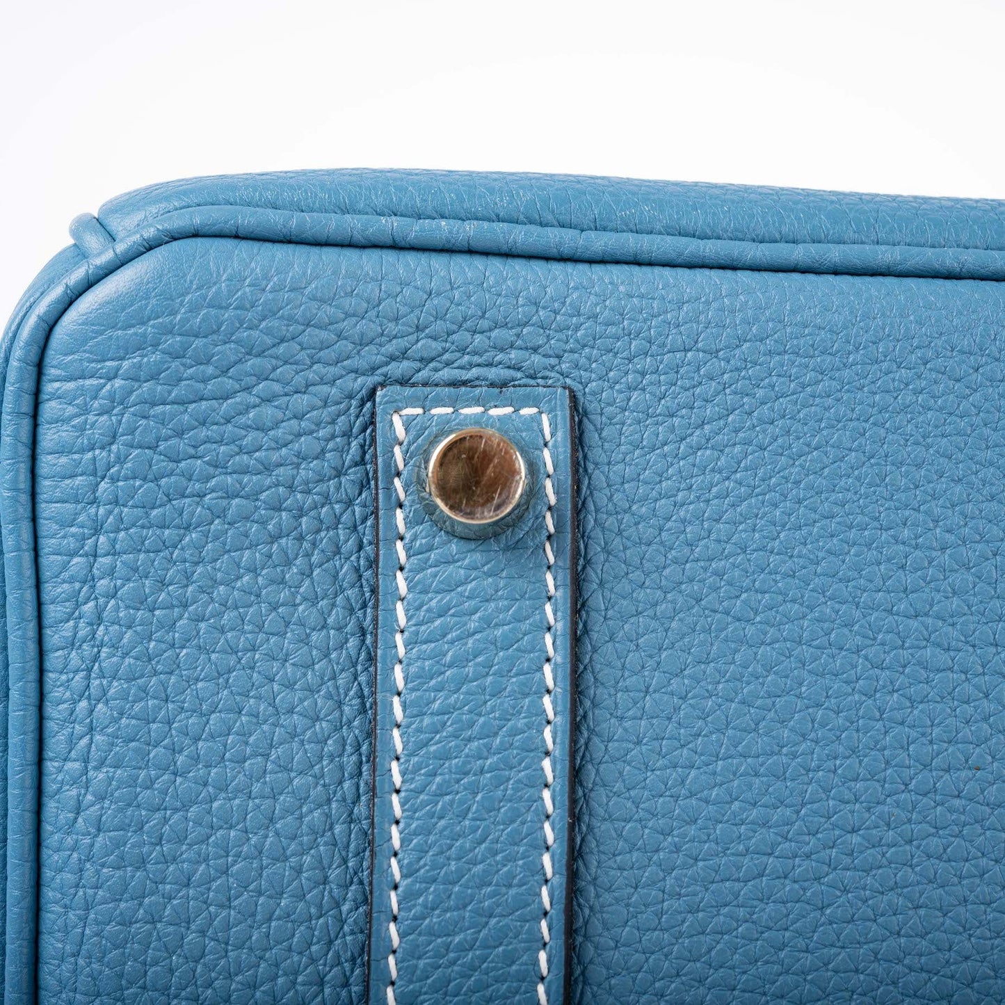 Hermès Birkin 35 Blue Jean Togo Gold Hardware