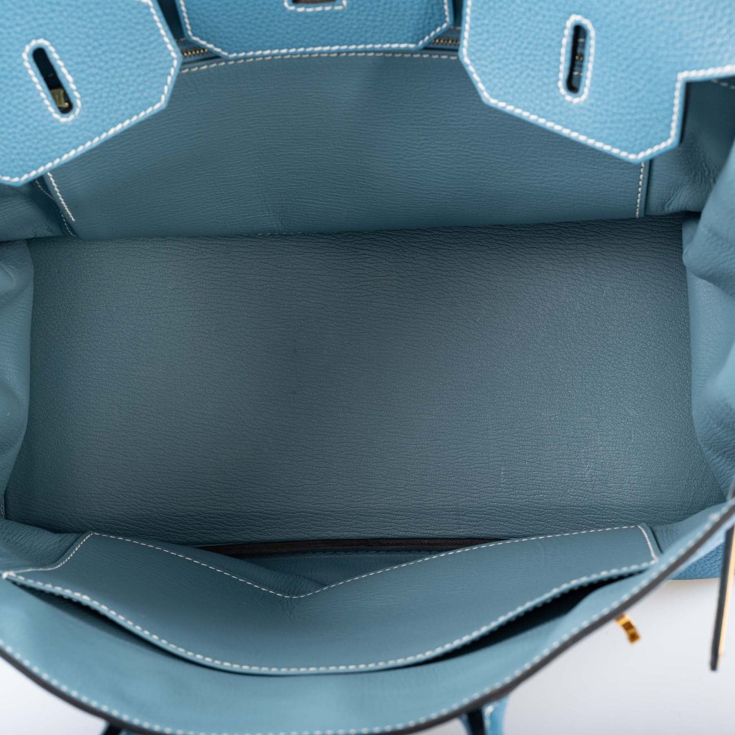 Hermès Birkin 35 Blue Jean Togo Gold Hardware