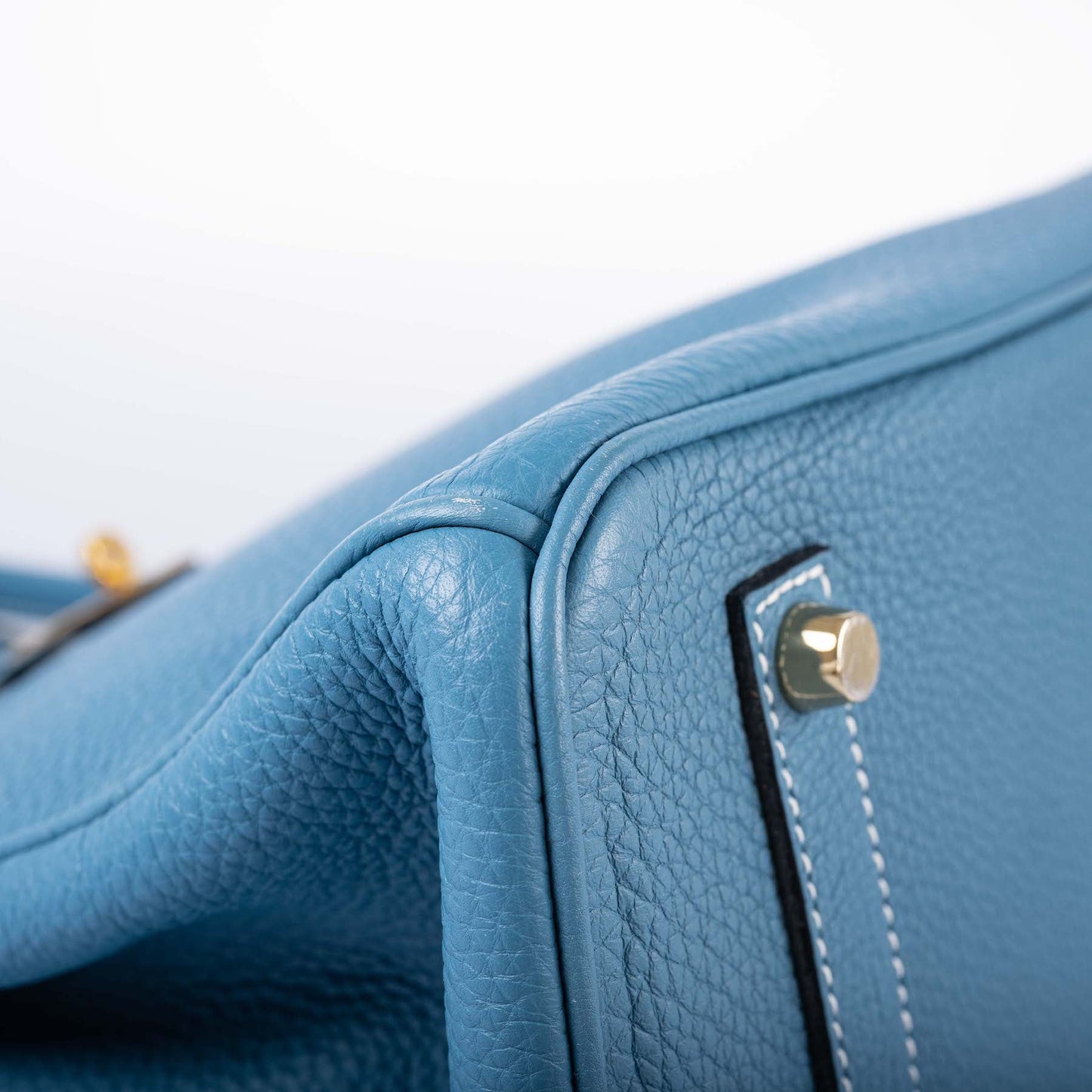 Hermès Birkin 35 Blue Jean Togo Gold Hardware