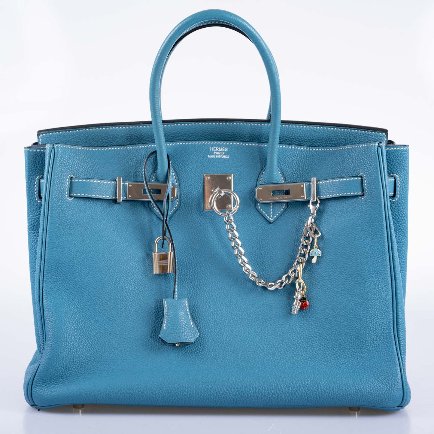 Hermès Birkin 35 Blue Jean Togo Palladium Hardware