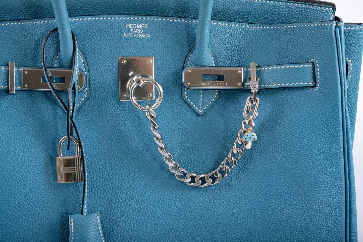 Hermès Birkin 35 Blue Jean Togo Palladium Hardware