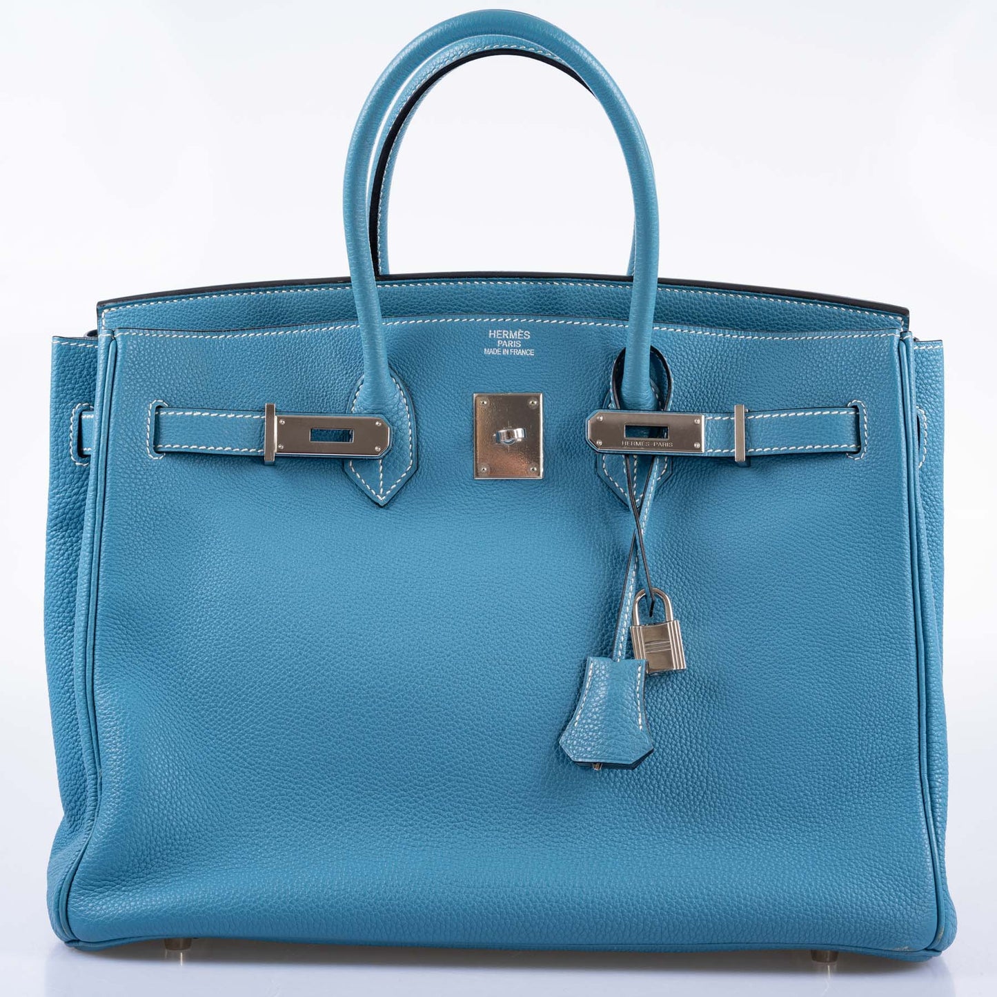 Hermès Birkin 35 Blue Jean Togo Palladium Hardware