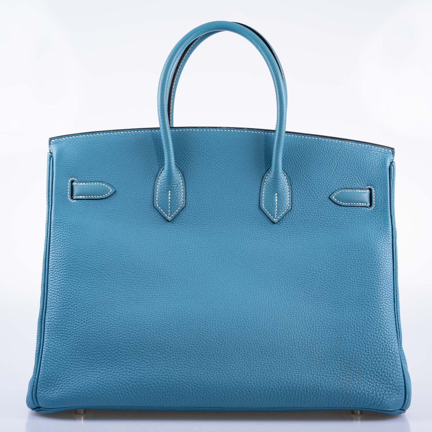 Hermès Birkin 35 Blue Jean Togo Palladium Hardware
