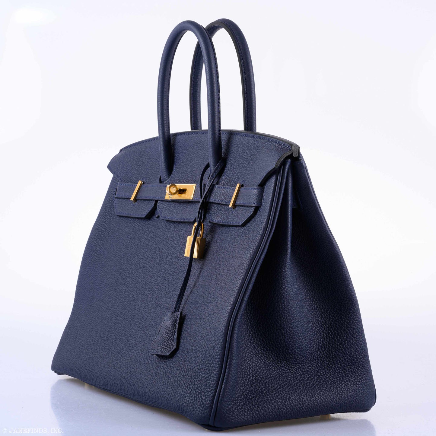 Hermès Birkin 35 Blue Nuit Togo Gold Hardware - 2019, D