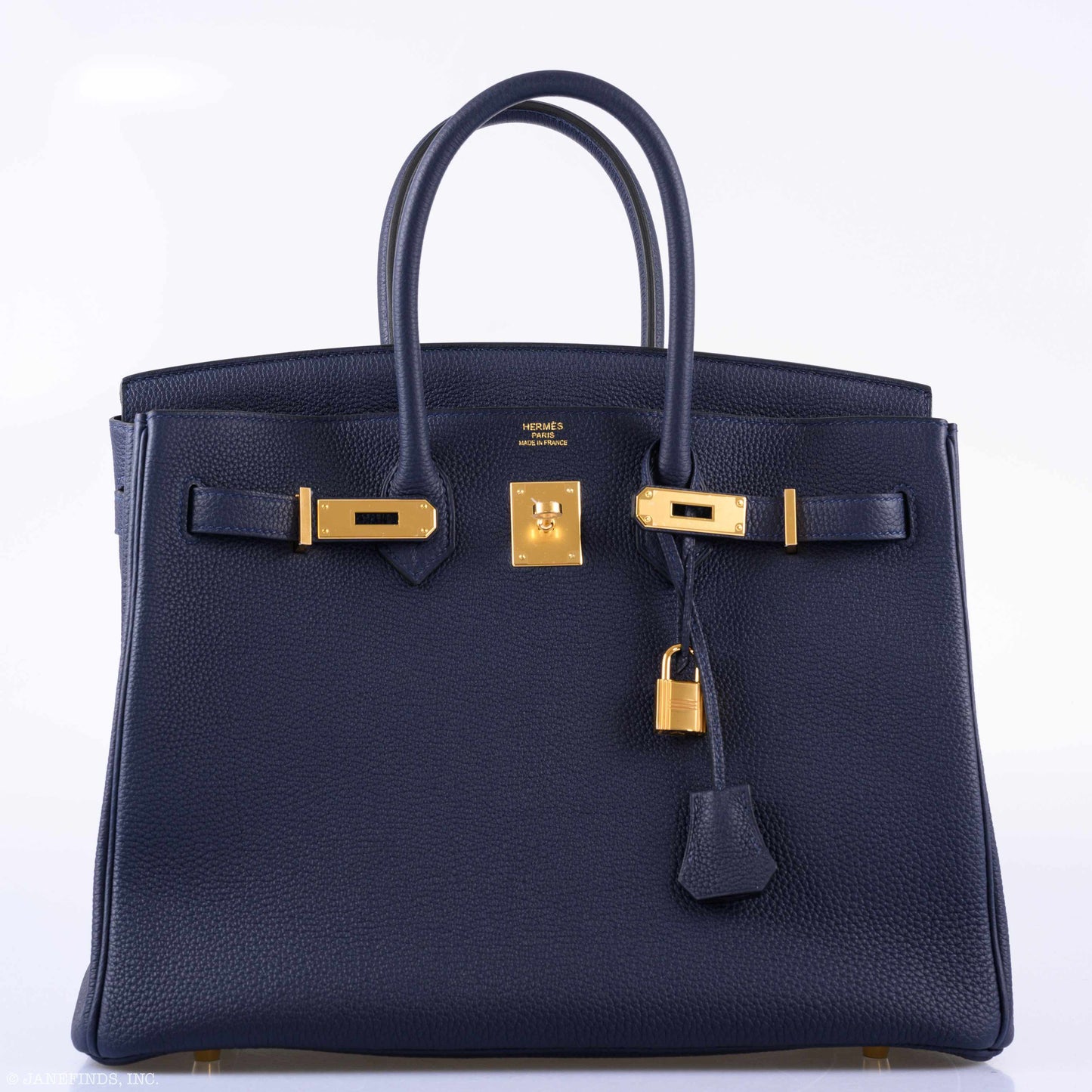 Hermès Birkin 35 Blue Nuit Togo Gold Hardware - 2019, D