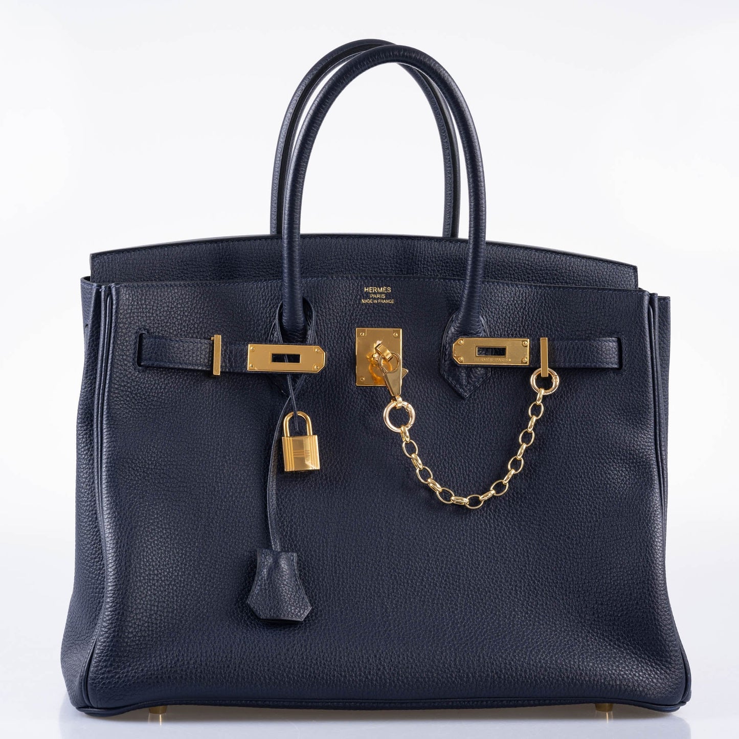 Hermès Birkin 35 Blue Nuit Togo with Gold Hardware